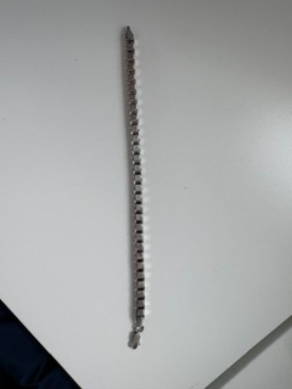 Sterling Silver 7" Box Chain Bracelet